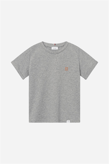 Les Deux Nørregaard T-Shirt - Gråmelerad / Orange